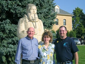 Jim and Christy Cobb with Fr. Ogg